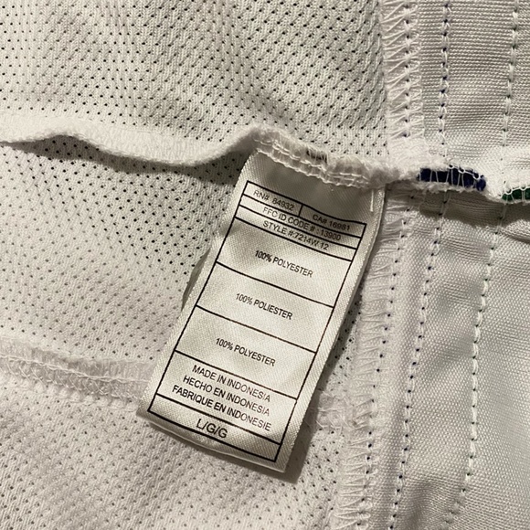 VANCOUVER CANUCKS BRAND NEW OFFICIAL LICENSED REEBOK NHL WOMEN SIZE L JERSEY - Picture 3 of 4